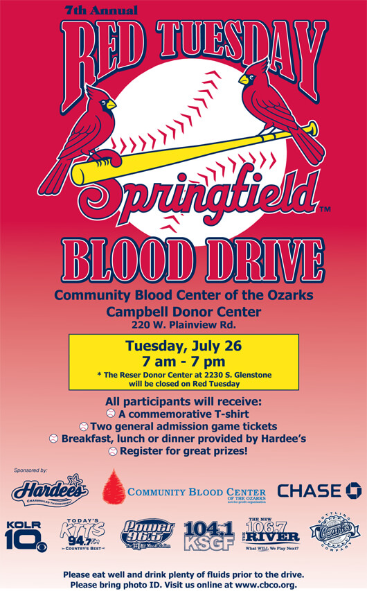 Springfield Red Tuesday Blood Drive Springfield Red Tuesday Blood Drive